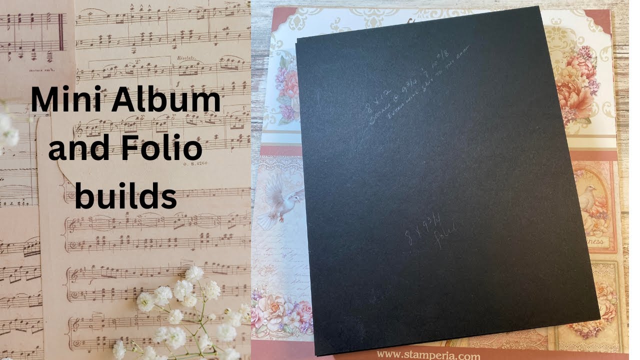 Part 1 - 8.25 x 8.25 Mini album build- video 1 of 3