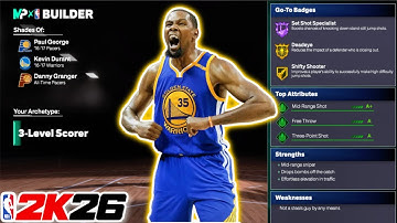 Best *WARRIORS* KEVIN DURANT Build in NBA 2K26