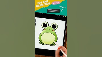Draw a Cute Frog on your iPad #artwithflo #YouTubeCreatorCommunity
