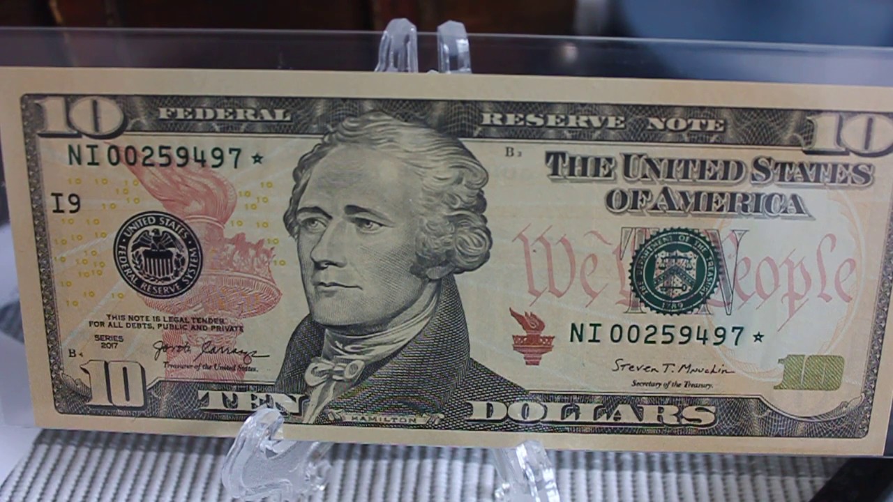 new-insanely-rare-128-000-exist-2017-10-ten-dollar-star-notes-youtube