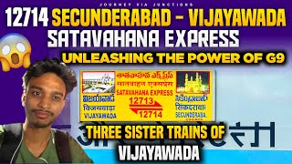 12714 SC - BZA Satavahana SF Express | Three Sister trains of BZA | Full Vlog Telugu