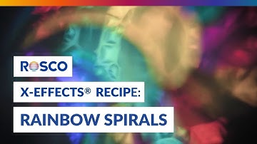 Rosco X-Effects Recipe: Rainbow Spirals #RoscoXEffects #RainbowSpirals