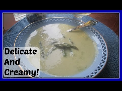 6 Ingredients | How to make cream of asparagus soup - Grøn aspargessuppe