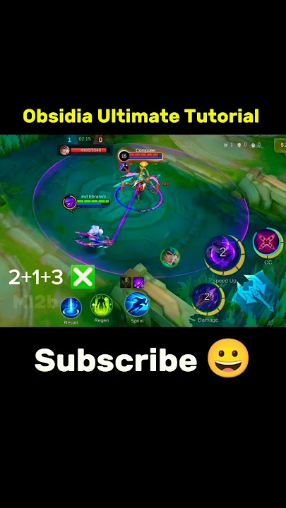 Obsidia Ultimate Tutorial Mobile Legends #ml2b #obsidia #tutorial #shorts #mlbb #mobilelegends