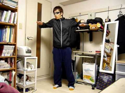 ポッピンダンス練習動画１(practice of popping dance beginner)