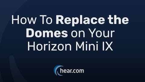 How to Replace Domes- Horizon Mini IX