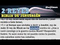 Libro de 2 Reyes Completo - Biblia Católica de Jerusalén.