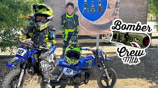 Bomber Crew Mtb MX PW50 race • 5 year old • mini rippers Lake Elsinore motocross park