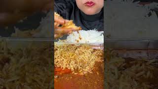 ASMR EATING SPICY MUTTON CURRY,MUTTON KOFTA CURRY,EGGS CURRY,CHICKEN CURRY,WHITE RICE *FOOD* shorts