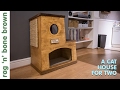 Making A Cat House For Two - using scraps of wood