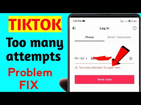 Too many attempts try again later tiktok - Tiktok Login Problem  Solved