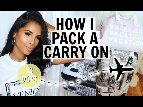 How I Pack A Carry On For 12 Days | TRAVEL TIPS