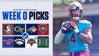 College Football Week 0 Picks and Best Bets | CBS Sports