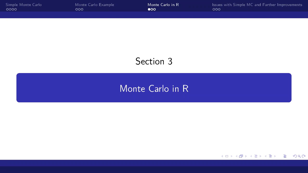 Monte Carlo Methods: Introduction to Monte Carlo Methods and Theory ...