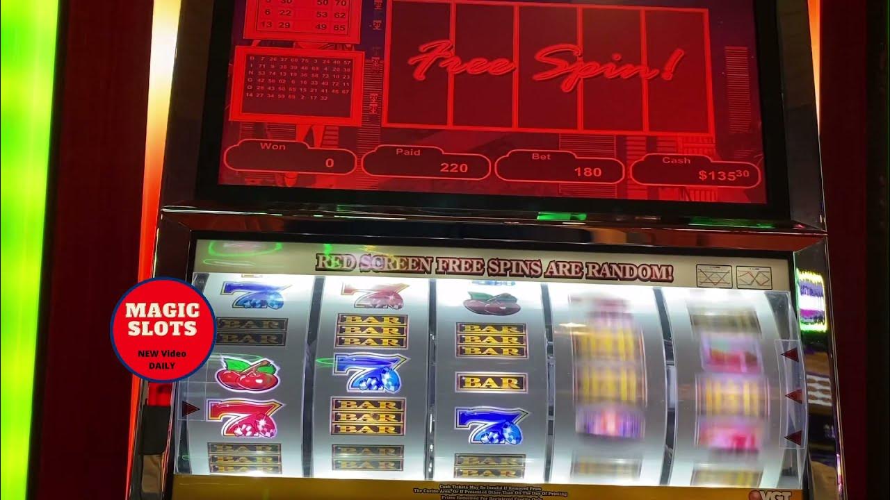 Multiple Red screen on 9 lines vgt slot Win Magic Slots at Choctaw