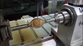 Olive peach pit carving by small cnc router machine