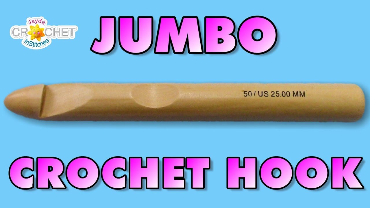 Giant crochet hook size 50 25mm diameter for chunky crochet