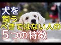 【愛犬のための知識】犬を飼うべきではない人の5つの特徴【犬を知る】