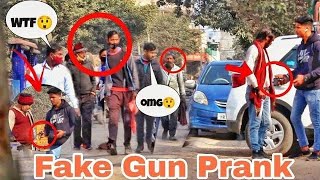 2022  fake gun prank in public  || Apt prank ||