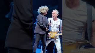 Melissa Musique sings backup for Sting Red Rocks.