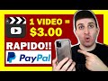 🔴 Gana $300 dólares al día por VER VÍDEOS DE YOUTUBE ($3.00/vídeo) Ganar Dinero Paypal VIENDO VÍDEOS