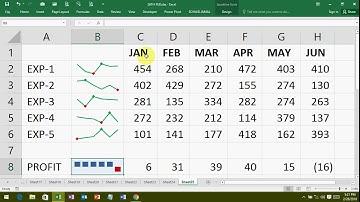 How to set SPARKLINES In Ms Excel Sheet Urdu Tutorial