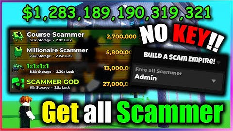 [💳INF] Build a Scam Empire Script - Get all Scammer, Infinite Cash (NO KEY!!)