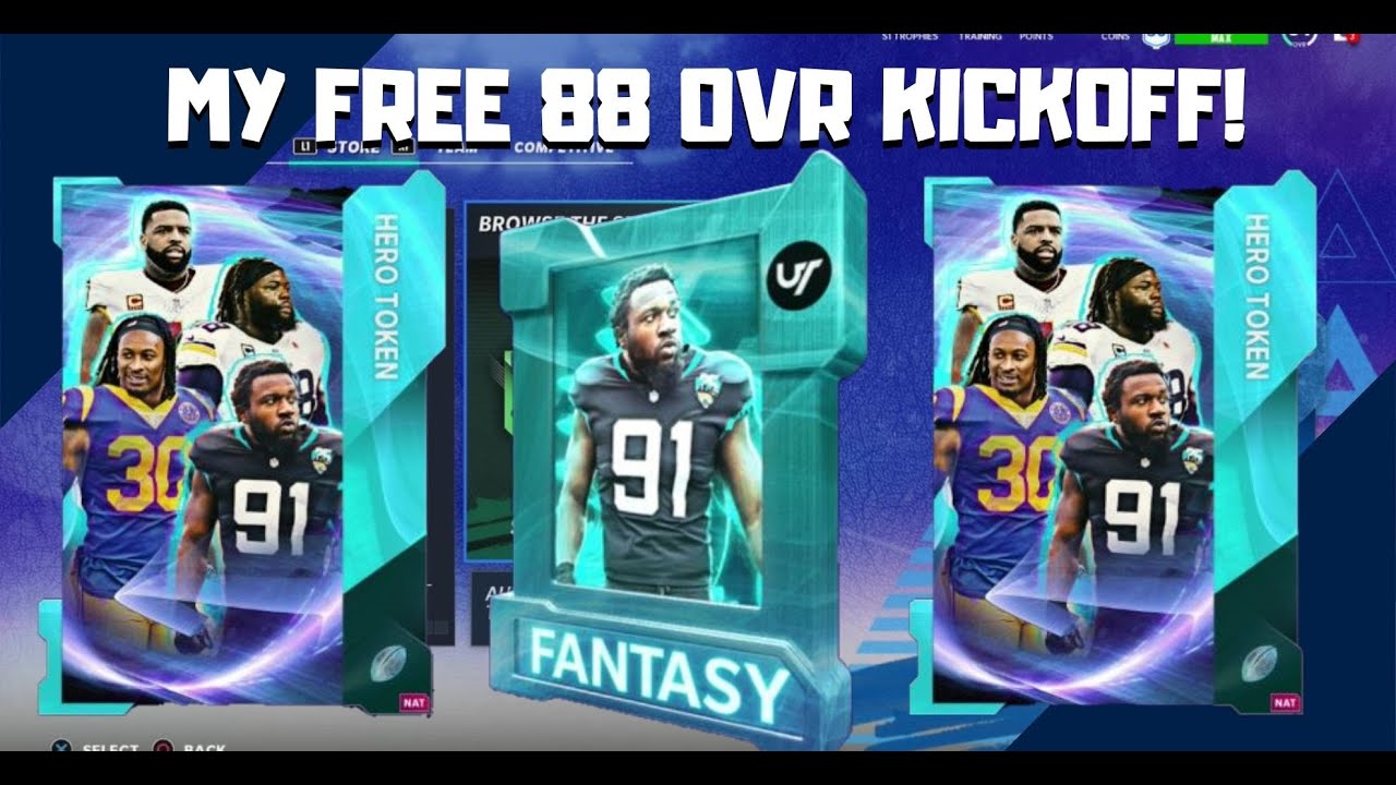 MY FREE 88 OVERALL KICKOFF PLAYER! WHO YOU SHOULD CHOOSE FOR YOUR 88! | MADDEN 21 ULTIMATE TEAM |