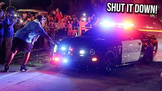 Mustang Cop Car SHUTS DOWN Car Meet!