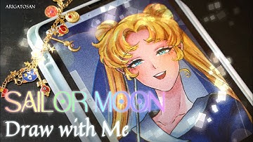 draw with me // drawing Sailor Moon on Procreate ❤ // drawing procces