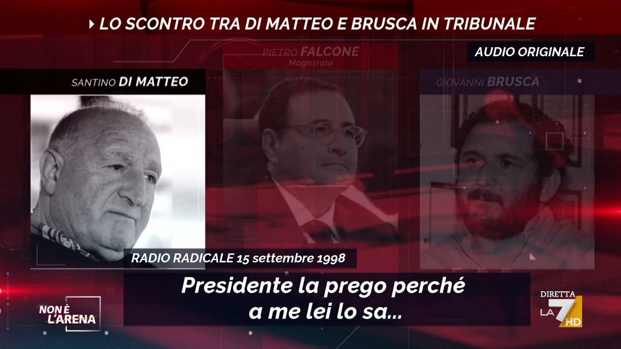 Lo scontro tra Di Matteo e Brusca in tribunale