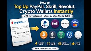 Paysafecard to PayPal, Revolut, Skrill, Bank Account & Crypto | Step-by-Step Guide 2026