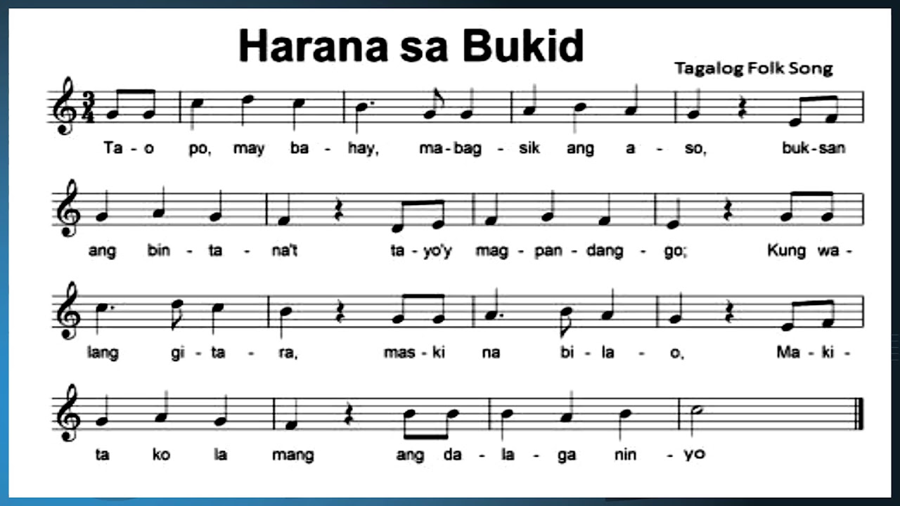 Halimbawa Ng Unitary Song