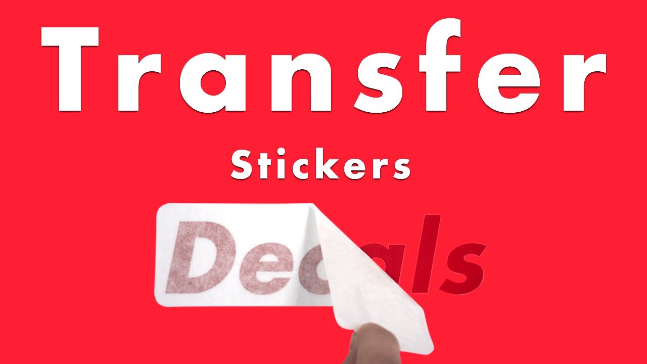 Transfer Stickers - Vinyl Transfer Stickers