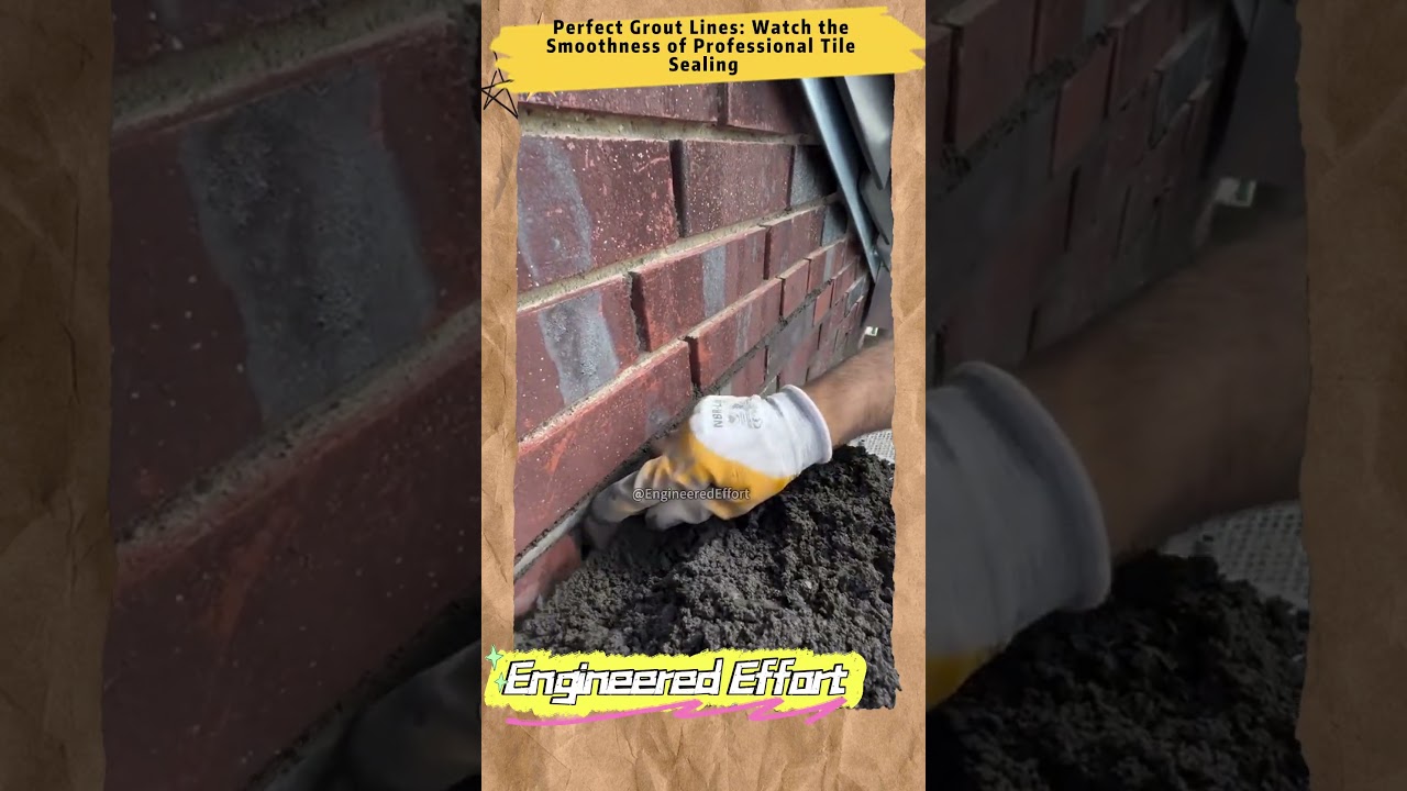 Perfect Grout Lines: Watch the Smoothness of Professional Tile Sealing  