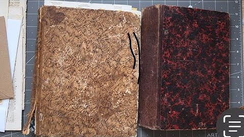 TUTORIAL HOW TO |  Envelope journal in a hardcover | Repairing the covers and HIDDEN SPINE PART 2