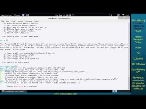 63 Gaining Meterpreter using Powershell