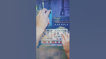 Making Ambient Music w/ KORG Volca Modular, monotron DELAY, and Strymon blueSky　#Shorts