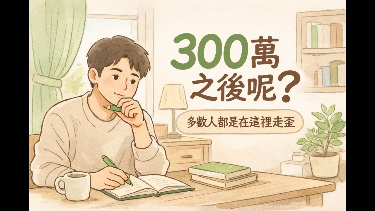 存到 300 萬後該做什麼？90% 的人都在這一步走錯｜第一桶金之後不是加速，是避免把自己打回原形