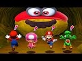 Mario Party 6 - All Racing Minigames - Mario vs Toadette vs Peach vs Yoshi