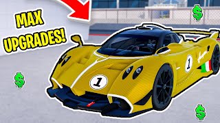 I ADDED UPGRADES TO MY 1,500 HORSPOWER PAGANI HUAYRA R IN ROBLOX DRIVING EMPIRE... (MUST WATCH)