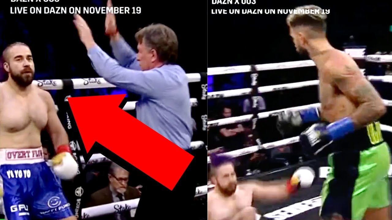 FAZE TEMPER BEATS OVERTFLOW WITH FIRST ROUND TKO Misfits Boxing Youtube Boxing YouTube