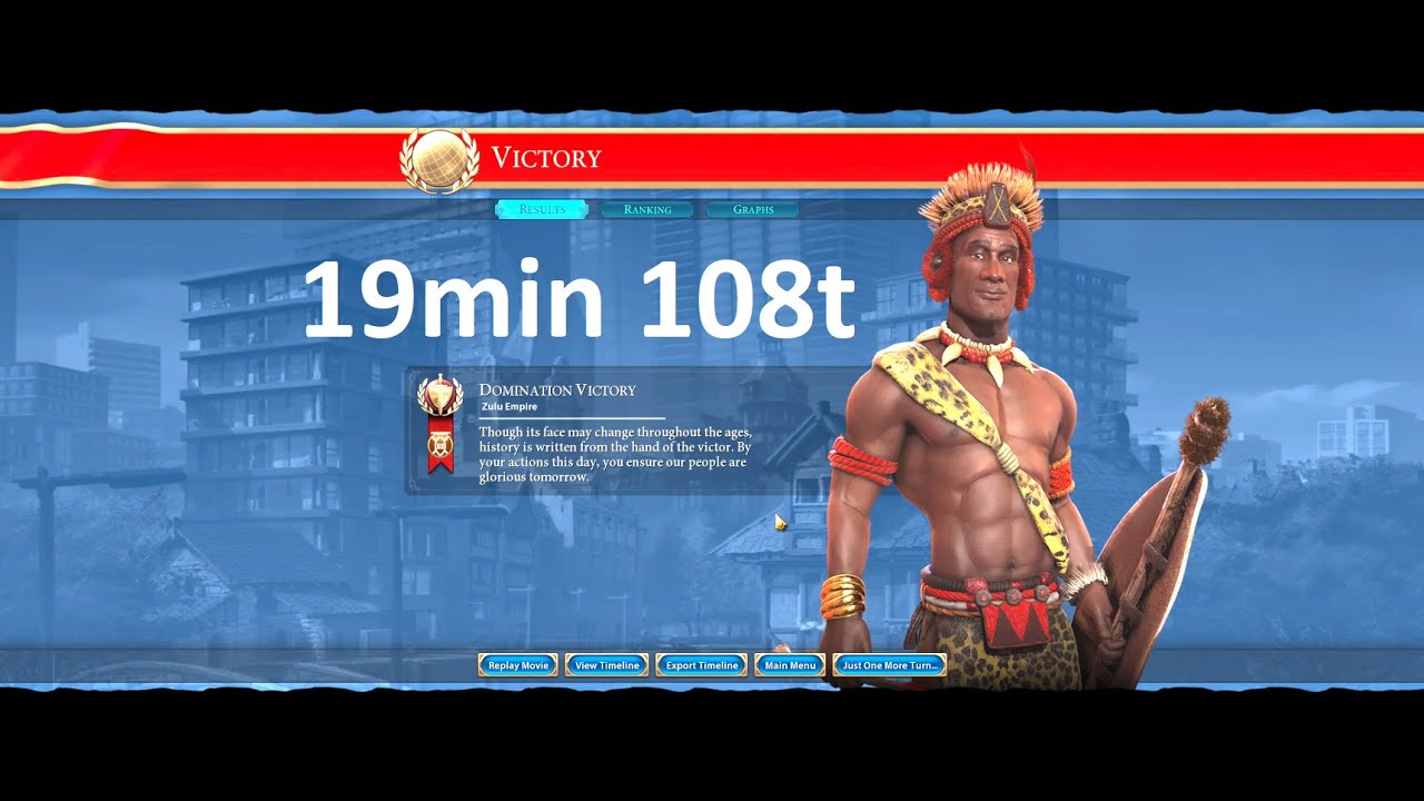[Civ 6 Deity Duel Speedrun] Impi 19min 108t - YouTube