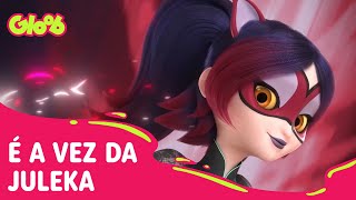 TRANSFORMAÇÃO DA JULEKA EM TIGRESA PÚRPURA (CROCODUEL) | MIRACULOUS 4ª TEMPORADA | Mundo Gloob