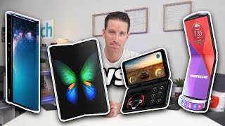 Samsung Galaxy Fold vs Huawei Mate X vs LG V50 vs RAZR V4