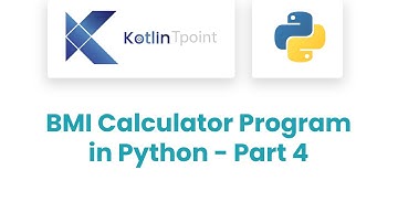 BMI Calculator Program in Python | Python Tutorial - Day 2 Part 4