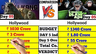 Kingdom of the planet of the apes movie vs Godzilla x Kong the 🆕 Empire day 05 collection comparison