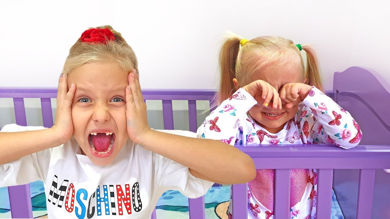 Gifts and games with Alice and dad brought baby Eva to tears