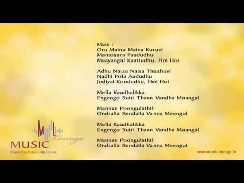 Oru Maina Maina  Uzhaippali  Tamil Song Lyrics   Karaoke Track for Male Singers