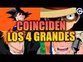 “NUNCA HABÍAN COINCIDIDO LOS 4 GRANDES” 🐉⚔️Dragon Ball, Naruto, Bleach y One Piece juntos